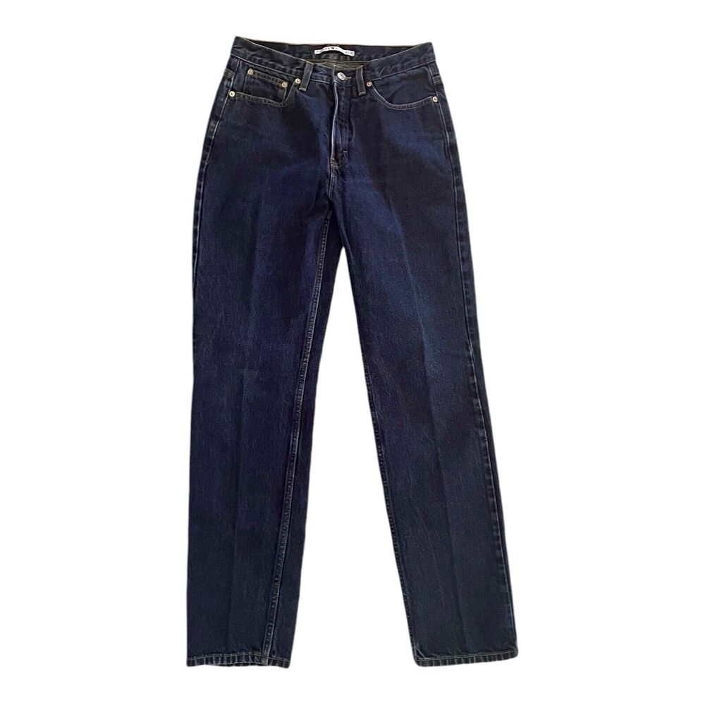 Vintage Tommy Hilfiger Tapered Leg Embroidered Blue Denim Jeans Women's 28"x31"